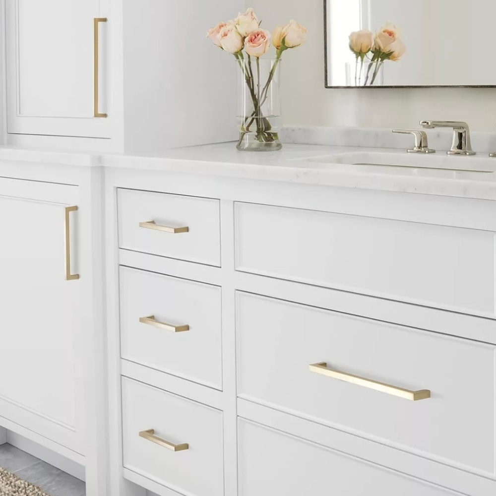 (10) Amerock BP36571BBZ 5-1/16 In Monument Handle Cabinet Pull Golden Champagne